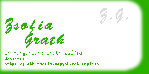 zsofia grath business card